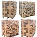 4 – Palettes (2 chêne blanc + 2 Hêtre/Charme) – Bûches de 40 cm