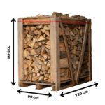 Bois de chauffage 25cm – Palette 1,7 stère – 100% Hêtre – Image 2