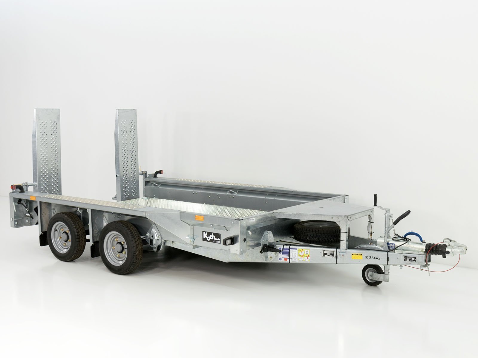 6-anhan-4.jpg Ifor Williams Baumaschinenanhänger GX105 HD 157×303 3,5t | Einzelrampen | Aluboden-Neu – Image 1