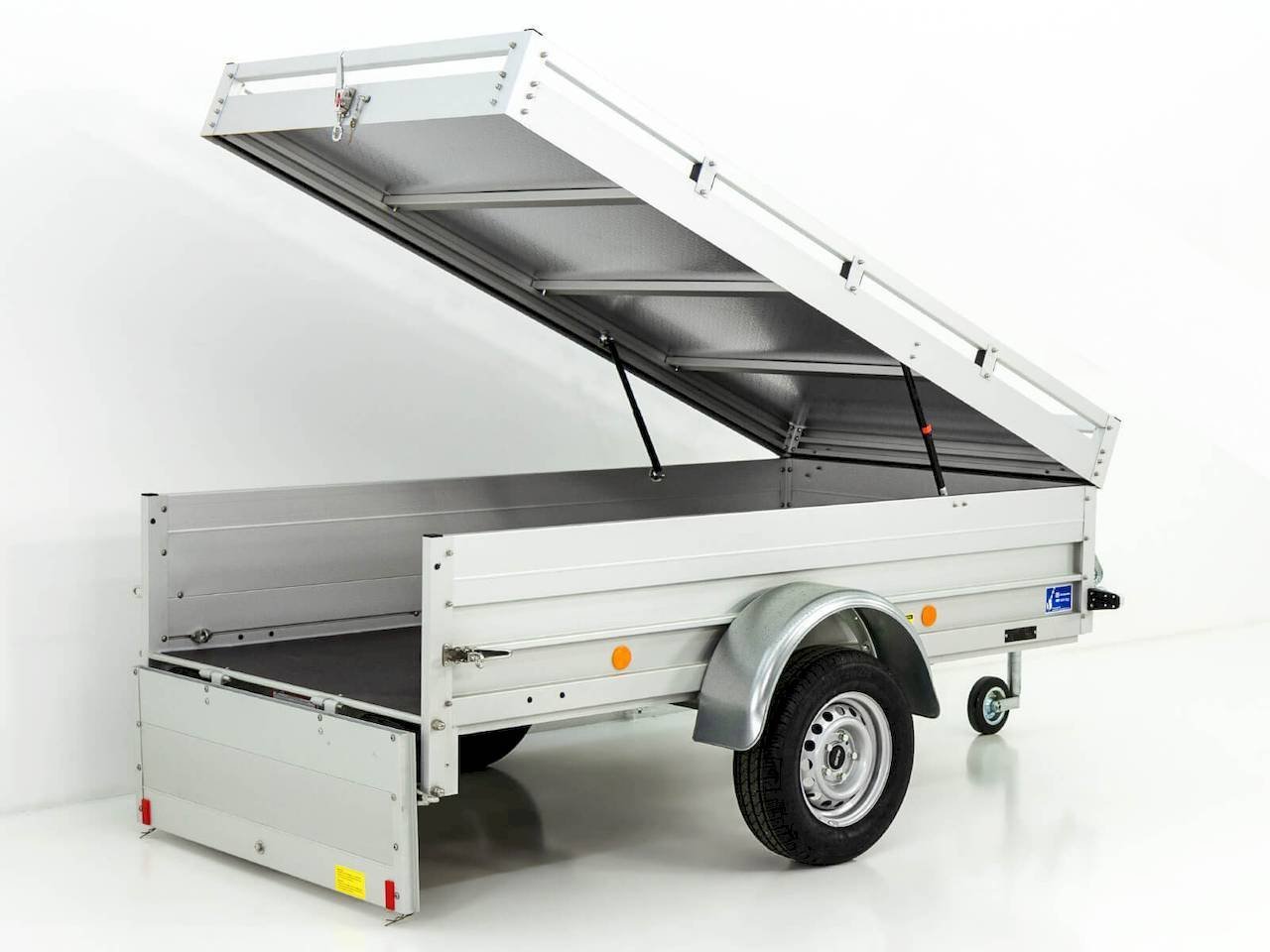 Koch20U420DeckelanhC3A4nger20250x125x50cm20750kg_1.jpg Koch-Anhänger U4 Deckelanhänger 750kg 250x125x50cm Aluminium mit Deckel – Image 1
