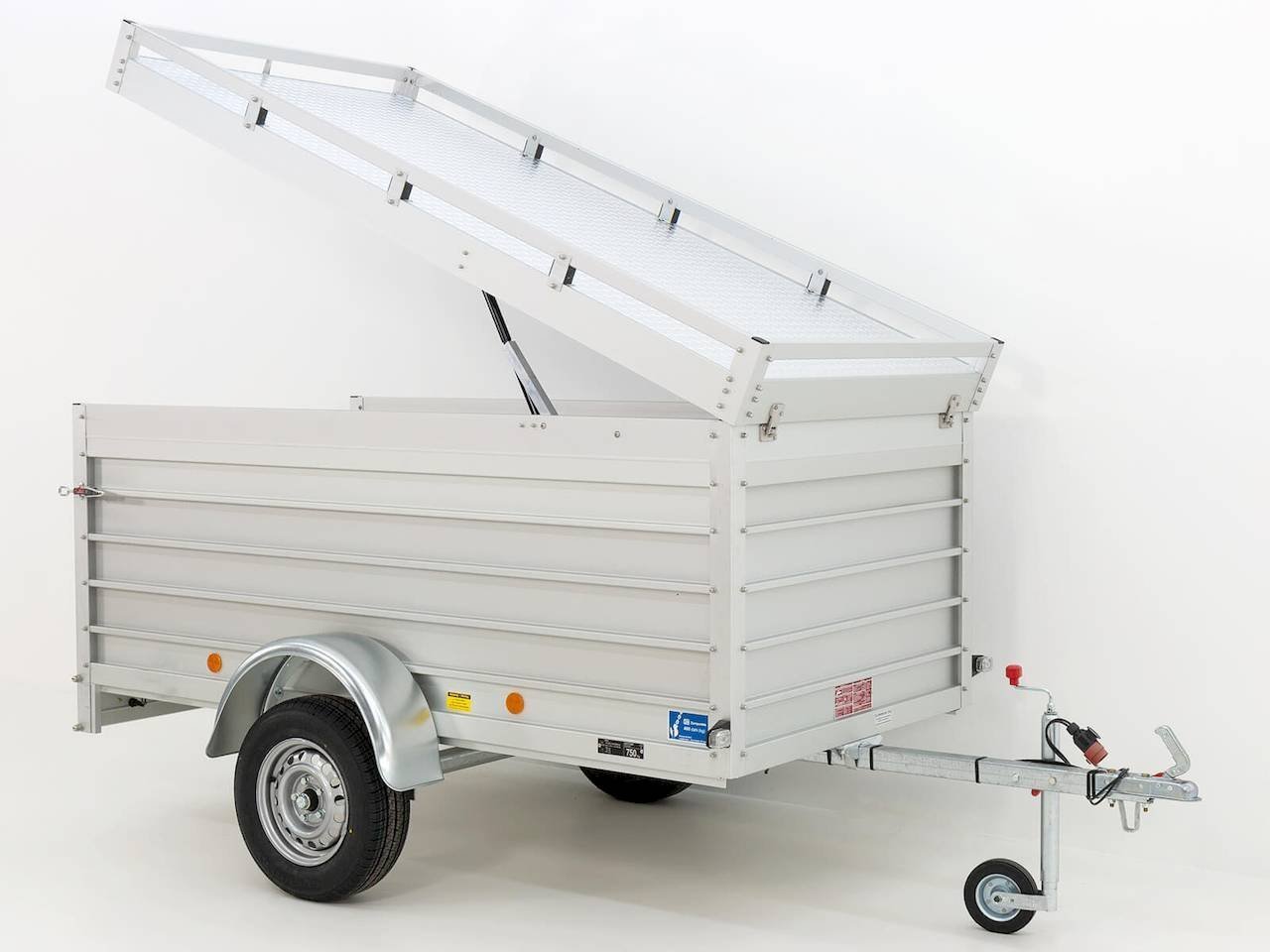Koch20U420DeckelanhC3A4nger20250x125x95cm20750kg20320ErhC3B6hung_1.jpg Koch-Anhänger U4 Deckelanhänger 750kg 250x125x95cm Aluminium mit Deckel und dreifacher Bordwanderhöhung – Image 1
