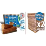 Bûches compressées WOODSTOCK – 2 palettes de 208 sacs de 5 bûches
